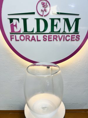 Big Clear Glass Vase